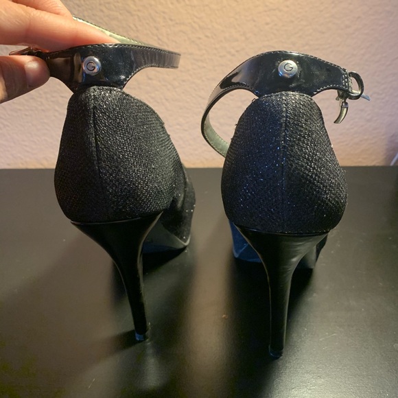 G by Guess Open Toe Black Heels - Picture 5 of 6